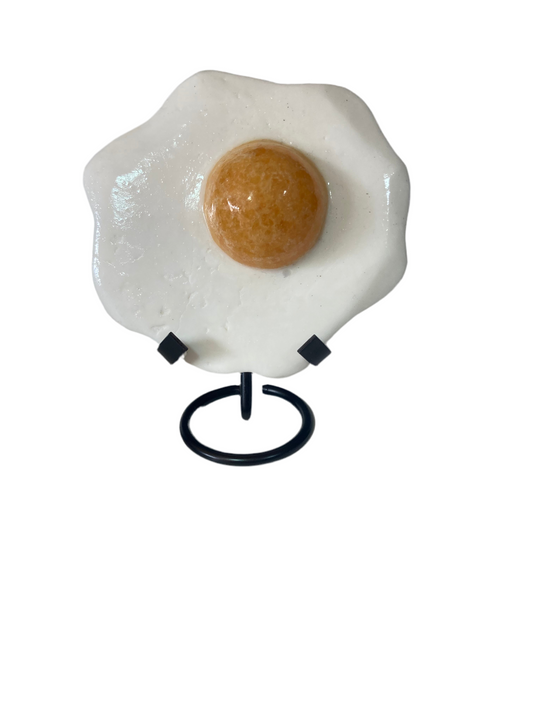 Fried egg carving