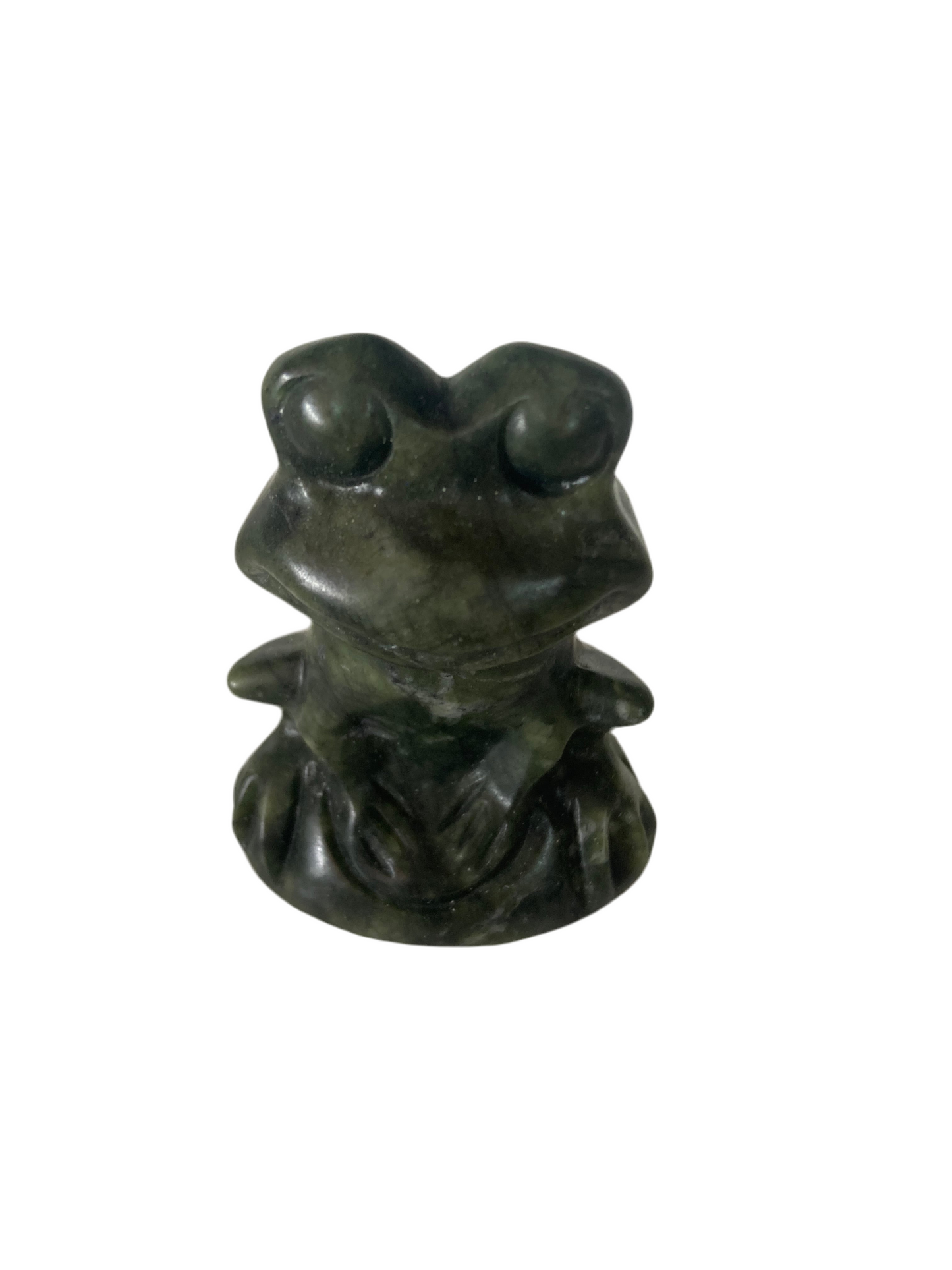 Jade frog carving