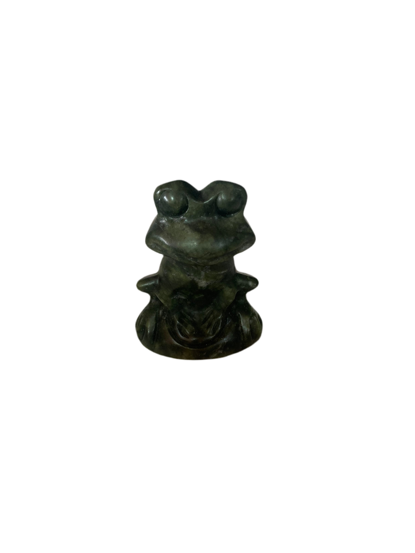 Jade frog carving