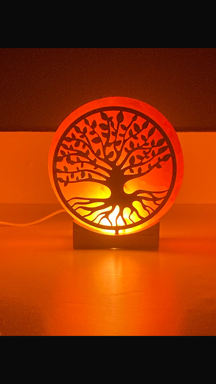 Himalayan rock salt lamp