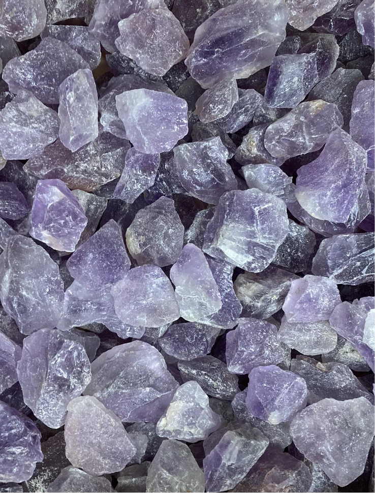 Raw amethyst chunks 1kg